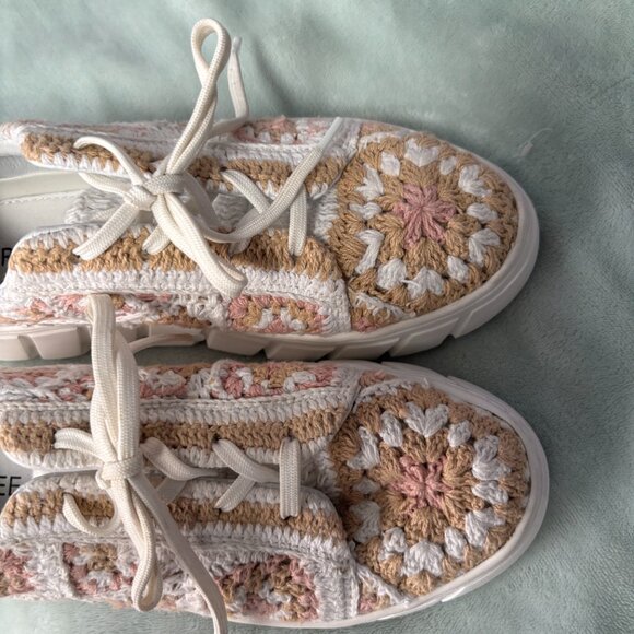 FREE PEOPLE - Catch Me If You Can - Embroidered Wedge Sneakers - size EU 39 - Picture 3 of 11